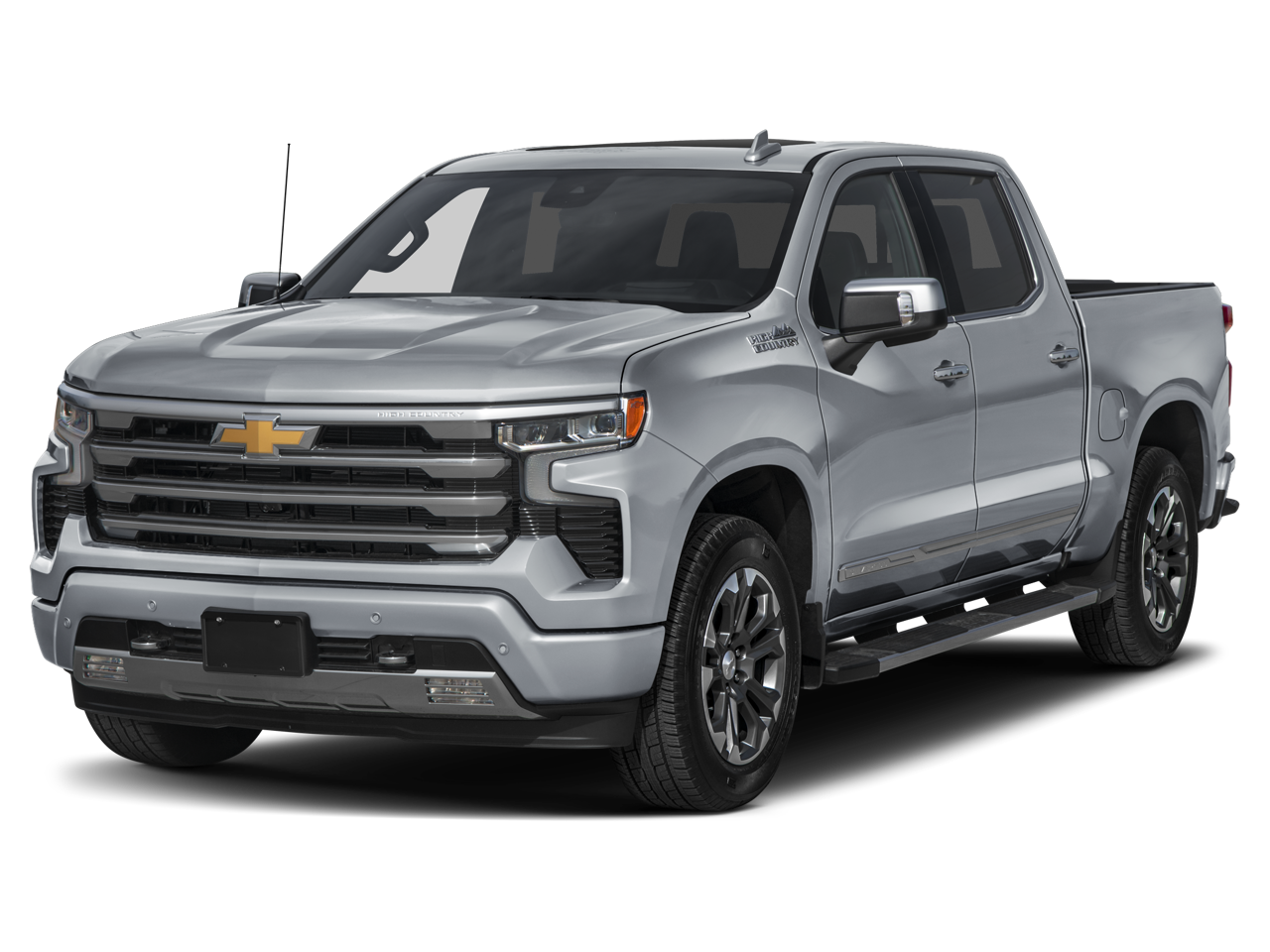 2026 Chevrolet Silverado 1500 High Country in Polar White Tricoat — front three-quarter view