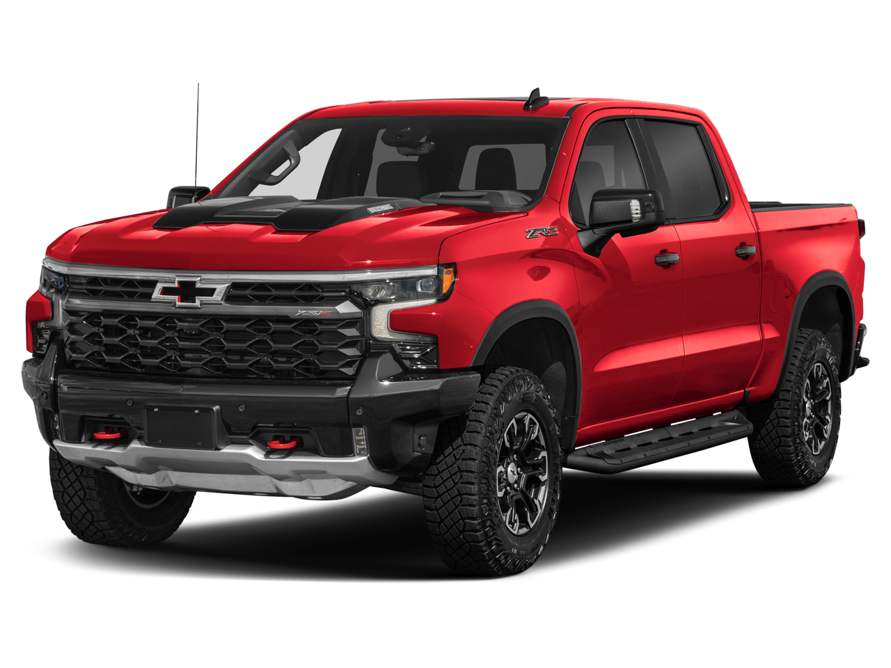 2026 Chevrolet Silverado 1500 ZR2 in White Sands — front three-quarter view