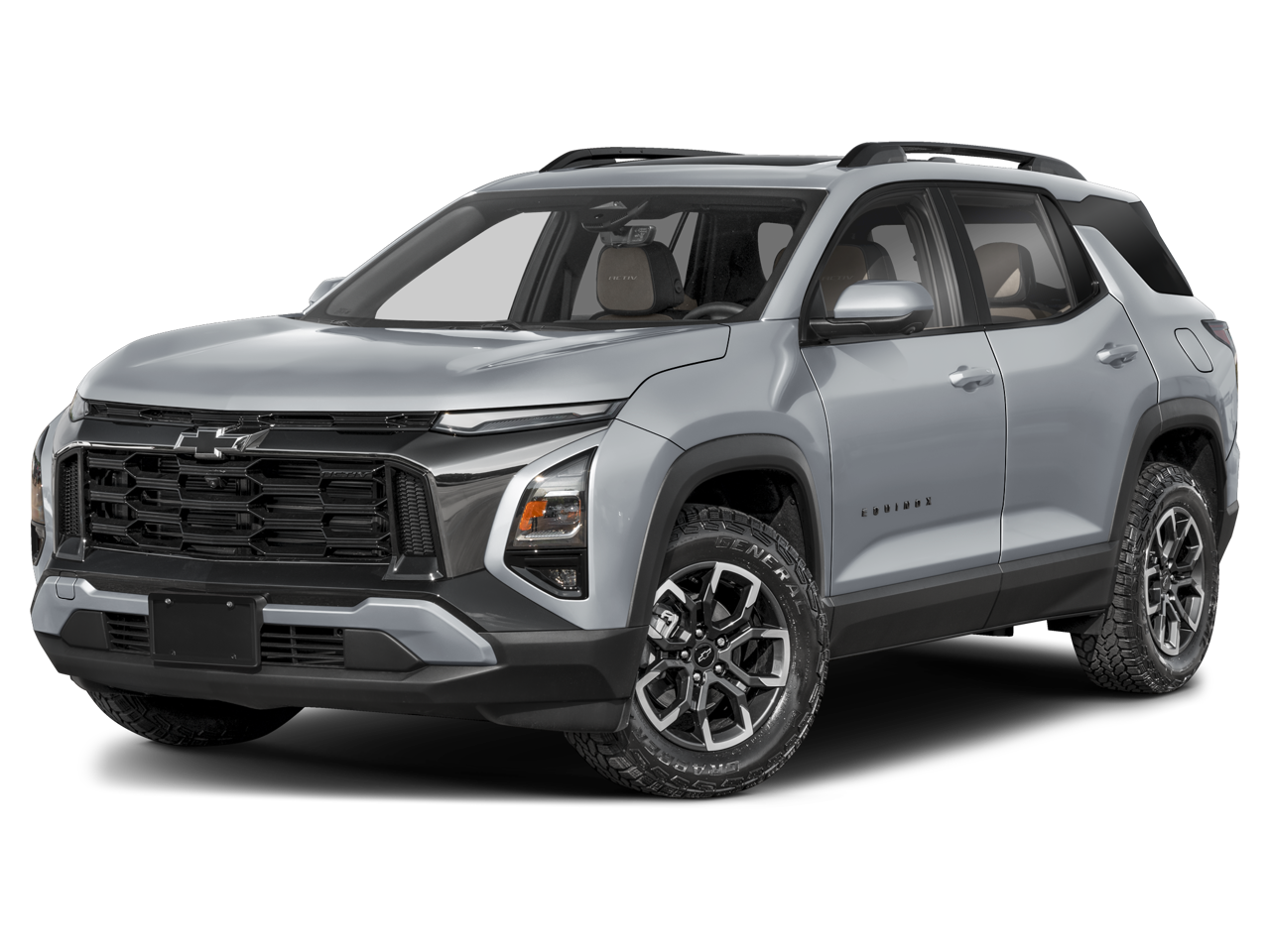 2027 Chevrolet Equinox FWD ACTIV in Mosaic Black Metallic — front three-quarter view