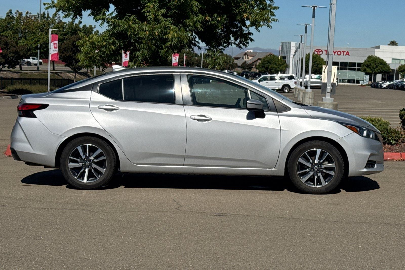 2021 Nissan Versa — rear three-quarter view