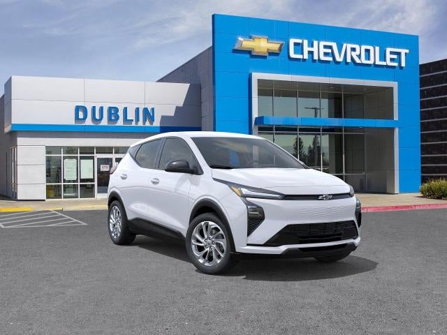 2027 Chevrolet Bolt LT in Summit White — front three-quarter view