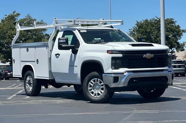 2026 Chevrolet Silverado 2500 HD WT in Summit White — front three-quarter view