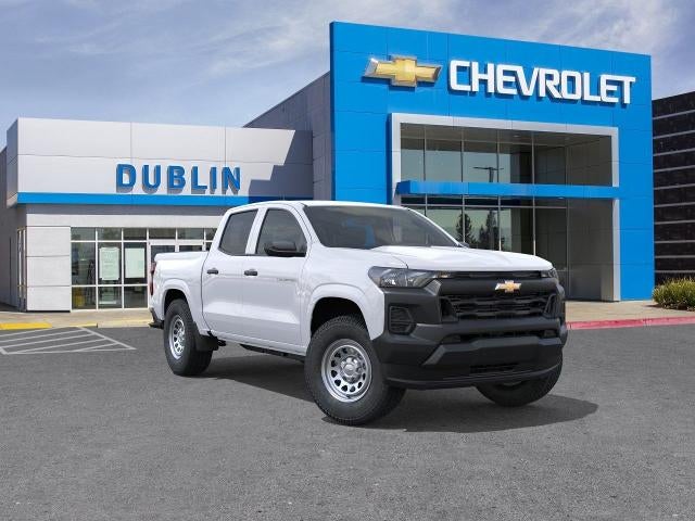 2026 Chevrolet Colorado WT in Summit White — front three-quarter view