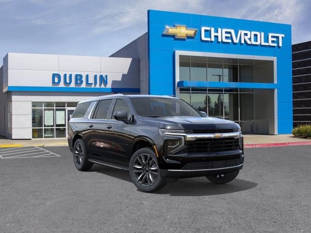 2026 Chevrolet Suburban LS in Black — front three-quarter view