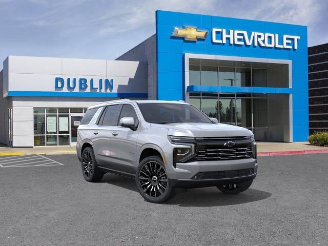 2026 Chevrolet Tahoe High Country in Sterling Gray Metallic — front three-quarter view