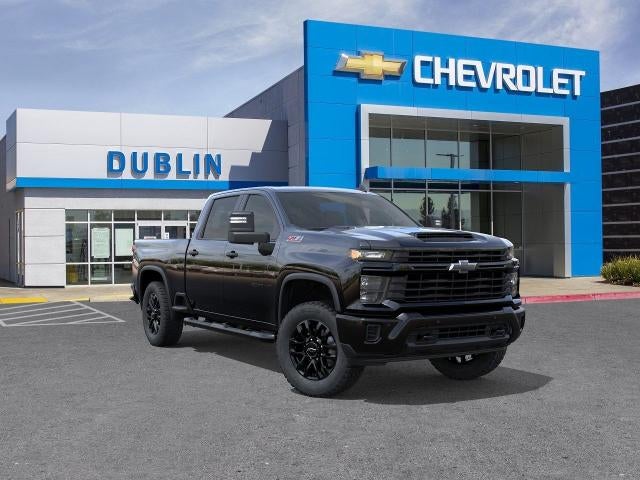 2026 Chevrolet Silverado 2500 HD Custom in Black — front three-quarter view