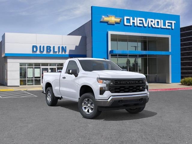 2026 Chevrolet Silverado 1500 WT in Summit White — front three-quarter view