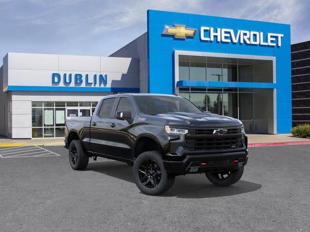 2026 Chevrolet Silverado 1500 LT Trail Boss in Black — front three-quarter view