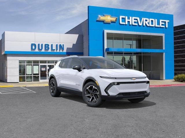 2026 Chevrolet Equinox EV LT in Summit White — front three-quarter view