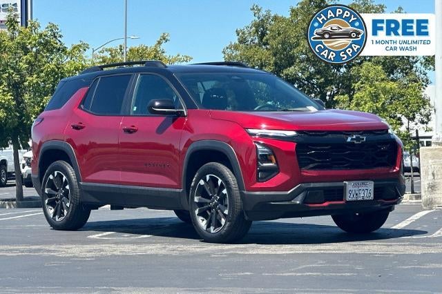 2026 Chevrolet Equinox RS in Radiant Red Tintcoat — front three-quarter view