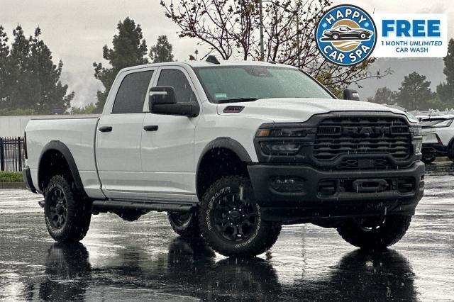 2026 RAM 2500 Tradesman Crew Cab 4x4 6'4" Box in White — front three-quarter view
