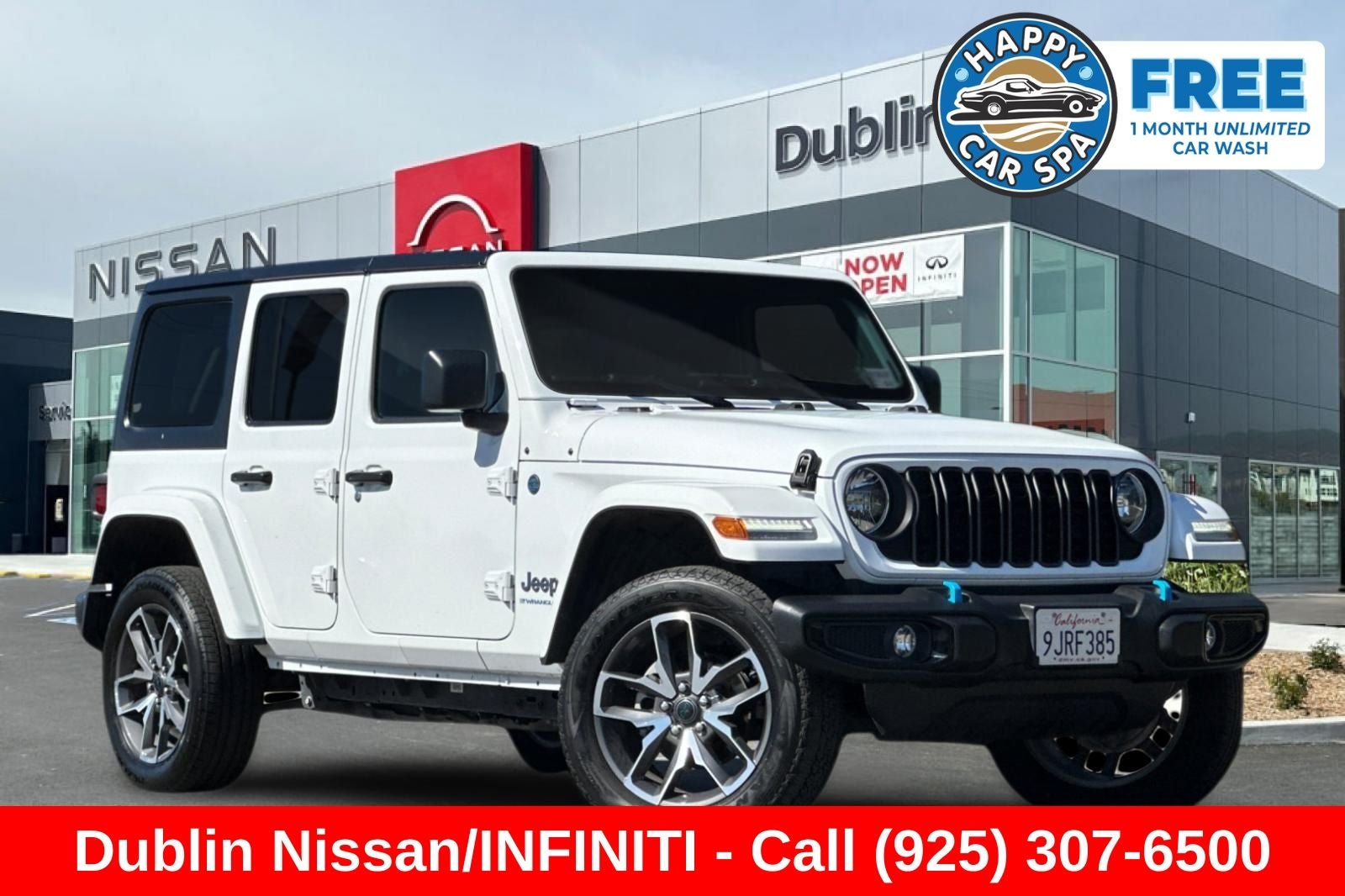 2024 Jeep Wrangler Sport S 4xe in Bright White Clearcoat — front three-quarter view