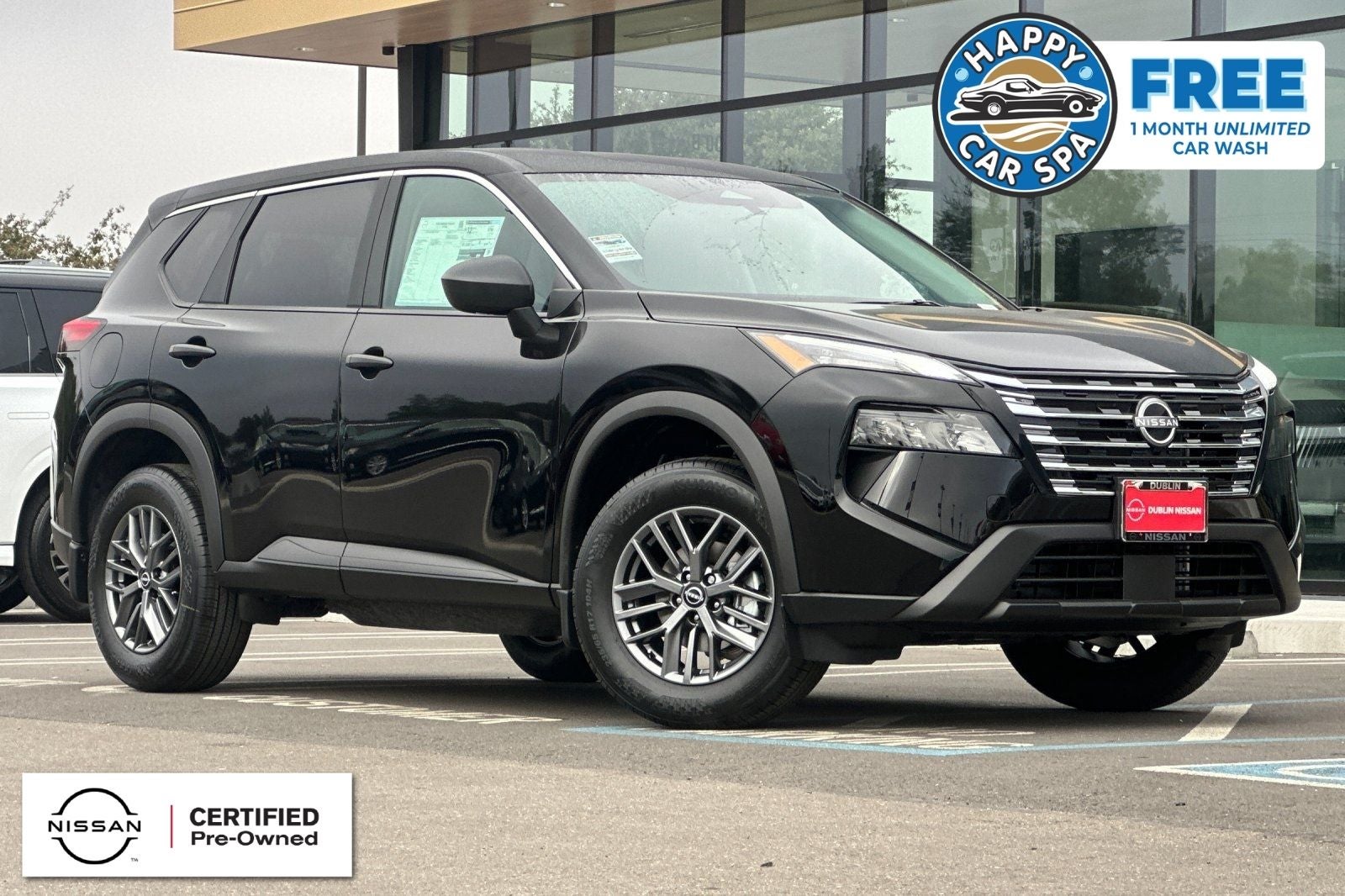 2026 Nissan Rogue S in Super Black — front three-quarter view
