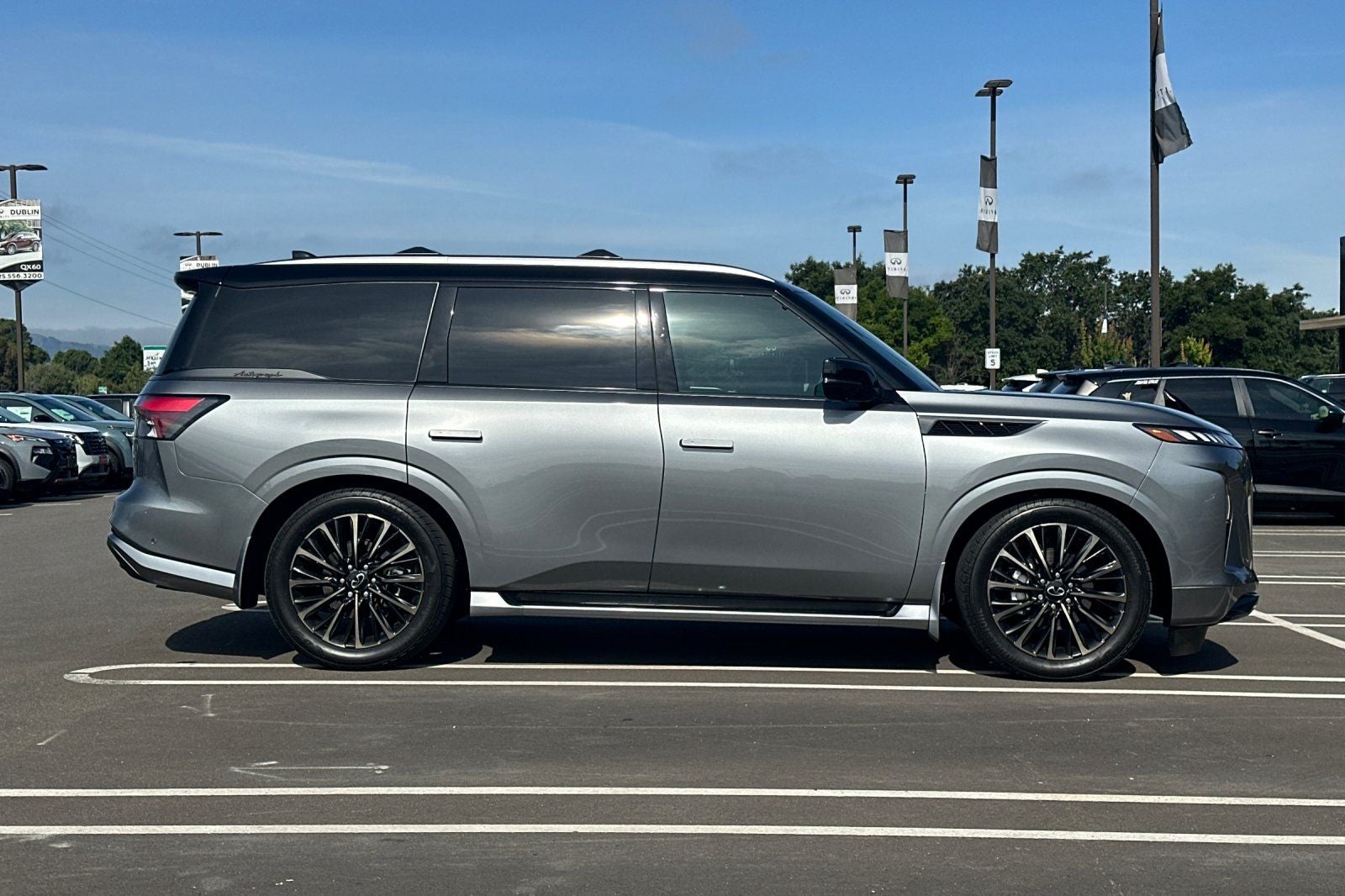 2025 INFINITI QX80 — rear three-quarter view